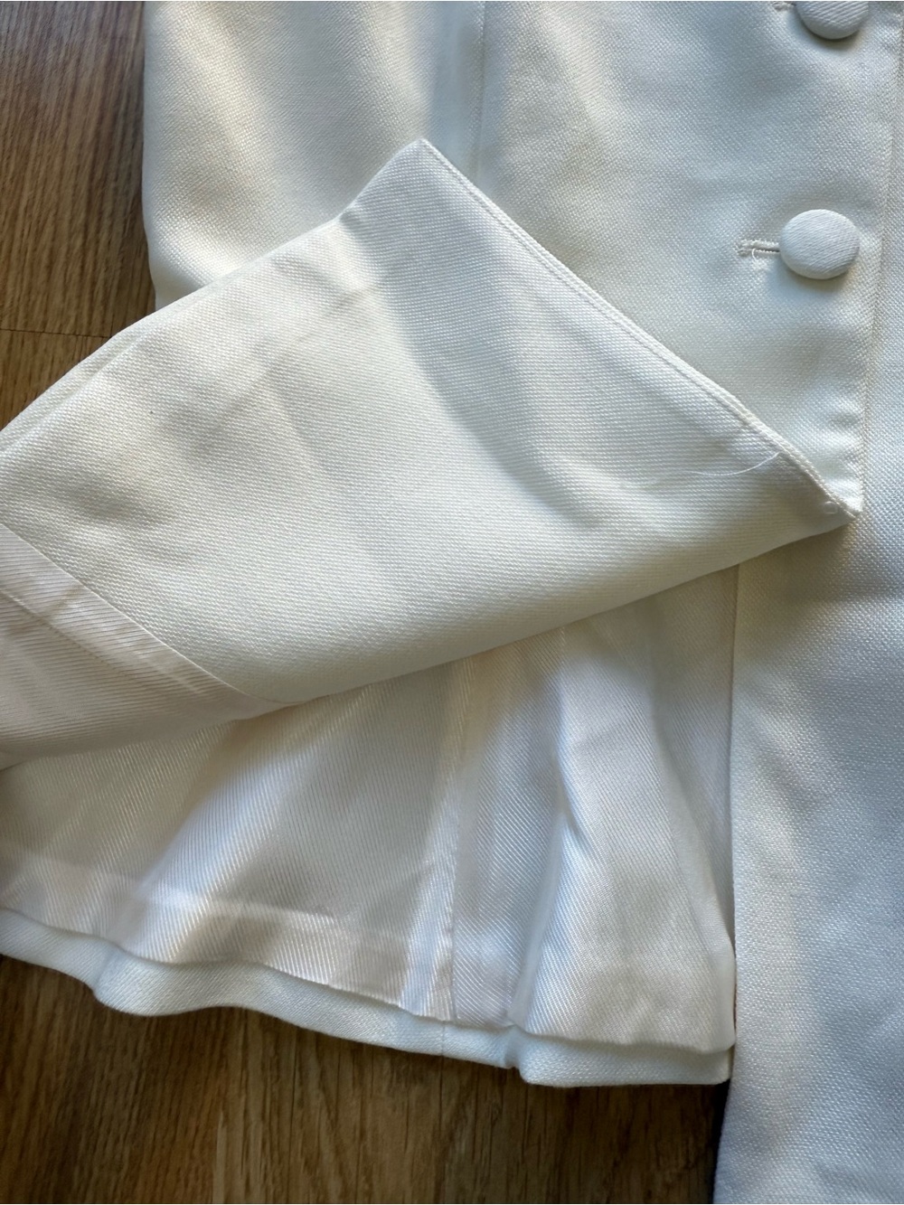 Zara Womens Peplum Waistcoat Ecru Round Neck Flared Hem Lined - Size S (NWT ) - Picture 8 of 15